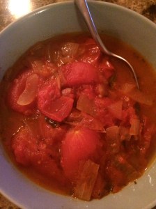 my sweet husband could only eat a few bites, but I love the spice and ate the whole bowl!