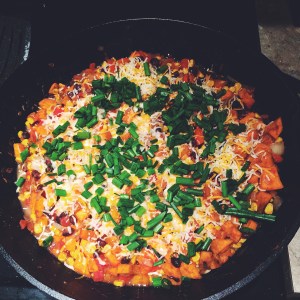 I didn't have avocados, but it was still delicious. 