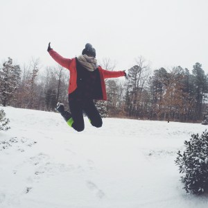 I love to play in the snow. Problem was, no one was here to enjoy it with. I decided that wasn't going to stop me!