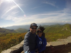 Dress in layers. The summit was windy and chilly.