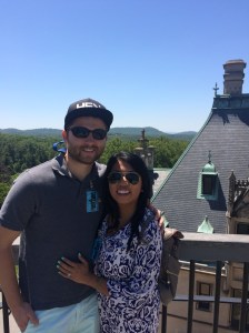 On top of the Biltmore house