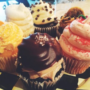 Cupcakes greeted our guests in the our home