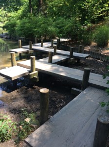 zig-zag bridge to keep the spirits away